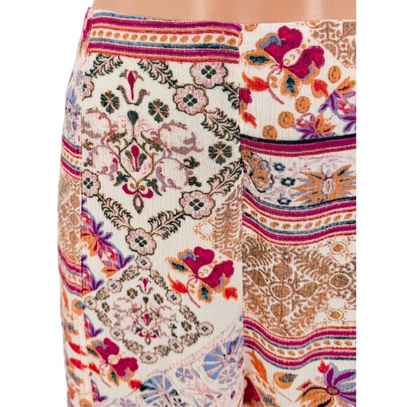 NWT Free People Mixed Print Wide Leg Flare Pants XL | Boho Indie Sleaze Festival - Picture 3 of 16